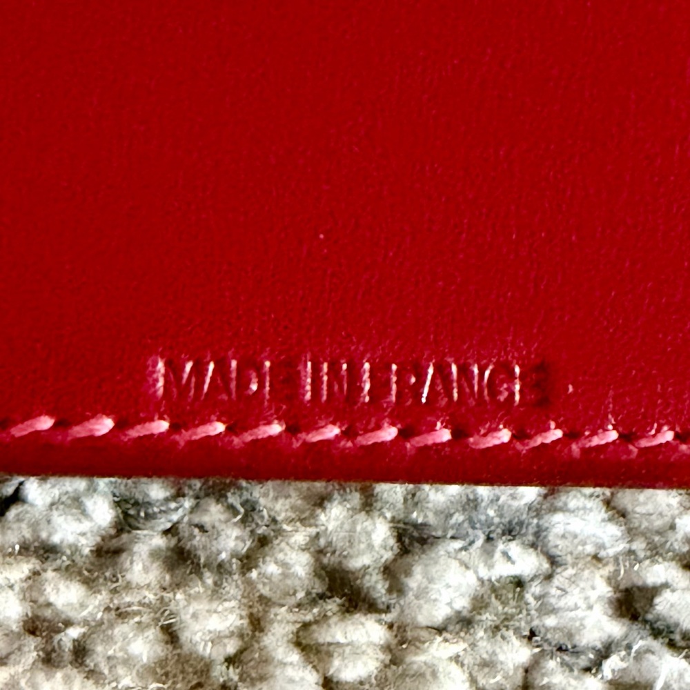 Charming & classic Hermès scarlet leather mini photo frame - Picture 4 of 8
